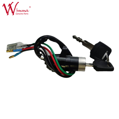 اسمبلی سوئیچ روشن کننده موتورسیکلت برای JH70 دکمه فشار 4 سیم با 2 کلید کیفیت خوب