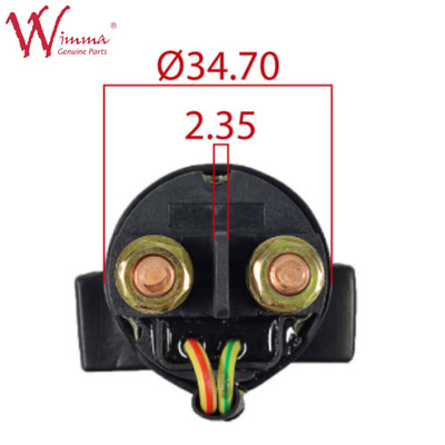 رله الکتریکی موتورسیکلت رنگ سیاه برای XY12530A تولید کننده چینی پلاستیک