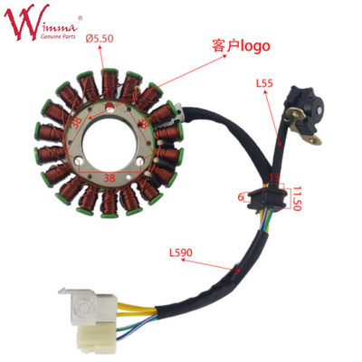 آهن Magneto Stator Coil Stator Comp قطعات معدنی موتورسیکلت از چین Munufacturer GN125 ((2012)
