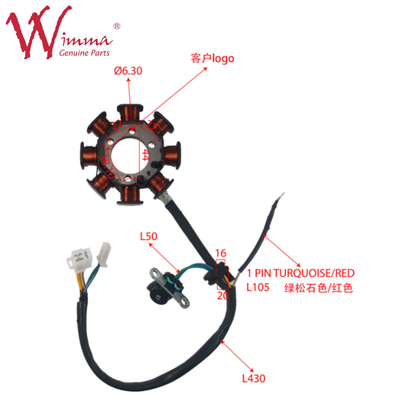 موتورسیکلت مقناطیسی استاتور کویل استاتور کمپ قطعات الکتریکی CB1125 چینی Wimma